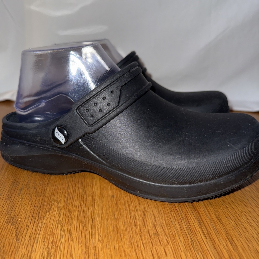 Skechers Riverbound Arch Fit Slip Resistant Work Black Clogs Air Cooled Size 6 - Picture 3 of 6